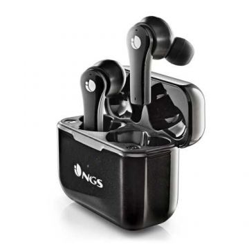 Casti Bluetooth In-Ear NGS Artica Bloom, redare pana la 6 ore, negru