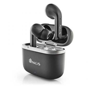 Casti Bluetooth In-Ear NGS Artica Crown, redare pana la 8 ore, negru