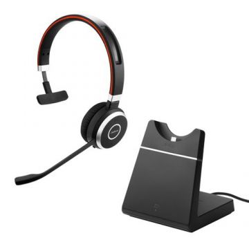 Casti Call Center Wireless Jabra Evolve 65 SE UC Mono, Bluetooth, Microfon (Negru)