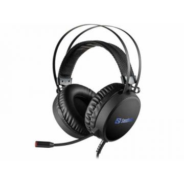 Casti Gaming Sandberg 126-10 Tyrant 7.1, USB, microfon, negru