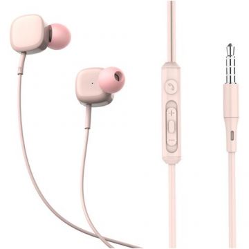 Casti in-ear cu fir Tellur Basic Sigma, microfon, Roz Casti in-ear cu fir Tellur Basic Sigma, microfon, Roz