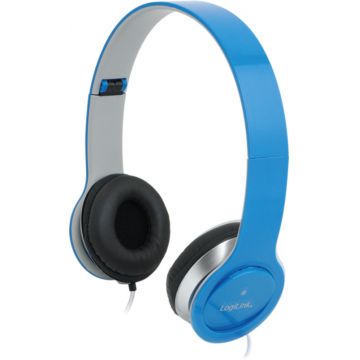Casti Logilink On-Ear, HS0031 Blue