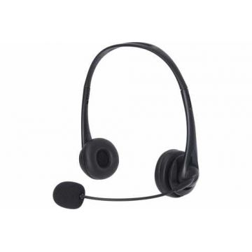 Casti on-ear Sandberg 126-21 2in1, microfon, 3.5mm, conector USB, negru