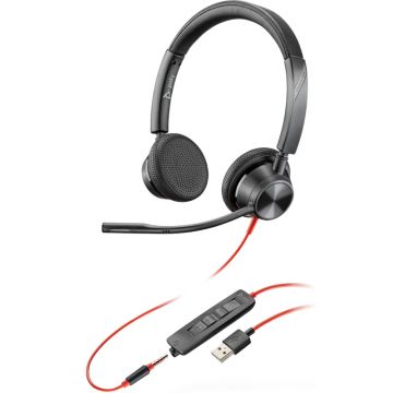 Casti Plantronics Office/Call Center, Blackwire 3325 UC, Microsoft, USB-A Casti Plantronics Office/Call Center, Blackwire 3325 UC, Microsoft, USB-A