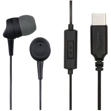 Casti Telefon Sea In-Ear Microphone Cable Kink Protection USB-C Negru