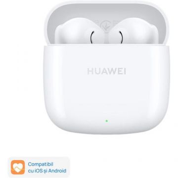 Casti True Wireless Huawei FreeBuds SE 2, Bluetooth, Waterproof IP54 (Alb)
