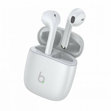 Casti Wireless AirBeats 2, Bluetooth 5.3, HD Audio, True Stereo, Tip Airpods Compatibile cu iPhone & Android