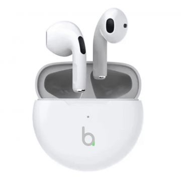 Casti Wireless AirBeats 3, Bluetooth 5.3, HD Audio, True Stereo, Tip Airpods Compatibile cu iPhone & Android