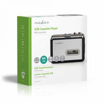 Convertor caseta in MP3 portabil Nedis, cu cablu USB si software