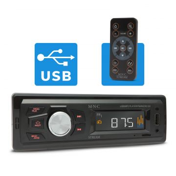 Player auto M.N.C   Stream   cu telecomanda (AUX USB SD MMC)