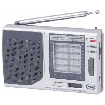 Radio AM FM SW MB 728 argintiu Trevi