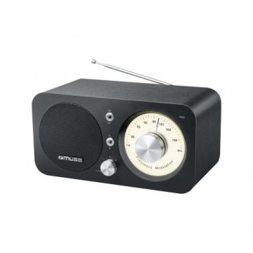 Radio Clasic Bluetooth MUSE M-095 BT, Port USB, Putere 5W, Raza de actiune pana la 10 m, Negru