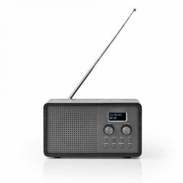 Radio DAB+, FM, 4,5 W, ceas si alarma, negru, Nedis