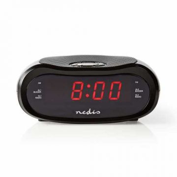 Radio digital cu alarma 0.6   LED, FM, 20 canale prestabilite Snooze