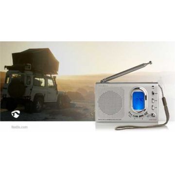 Radio FM 1.5W, alarma, gri, Nedis
