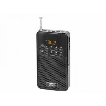 Radio portabil FM DR 730 M, cu acumulator, negru Trevi