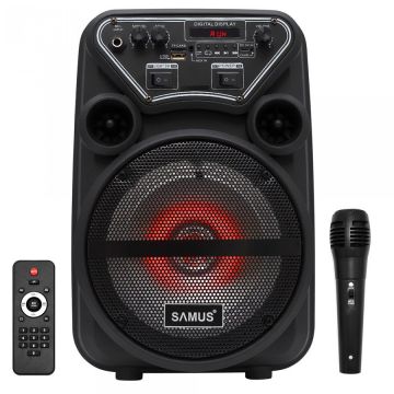 Sistem DANCE 6 20W LED Bluetooth Microfon Negru