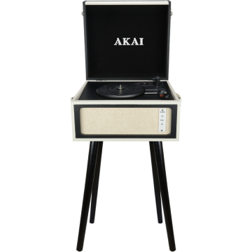 Akai Pick-up AKAI ATT-100BT, stereo, difuzoare incorporate, Bluetooth, RCA, USB, SD Card, Negru