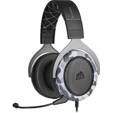 CORSAIR Casti gaming Corsair HS60 HAPTIC, Taction Technology® vibration&bass, Stereo, USB, Gri Camo CORSAIR Casti gaming Corsair HS60 HAPTIC, Taction Technology® vibration&bass, Stereo, USB, Gri Camo
