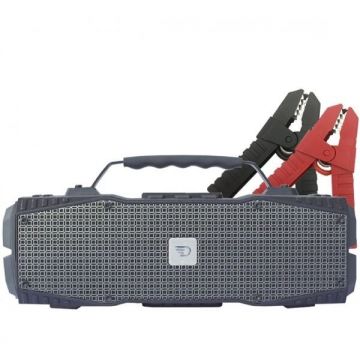 DreamWave Boxa portabila wireless bluetooth 4.0, 30 W RMS, IPX5, Survivor Dreamwave, redresor auto si lanterna, negru