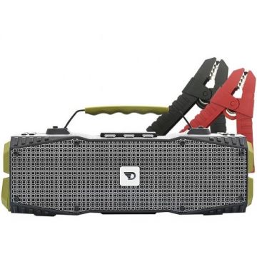 DreamWave Boxa portabila wireless bluetooth 4.0, 30 W RMS, IPX5, Survivor Dreamwave, redresor auto si lanterna, verde