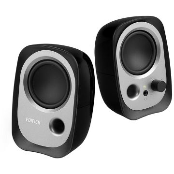 edifier BOXE EDIFIER 2.0, RMS: 4W (2 x 2W), bass reflex port, USB power, black, R12U