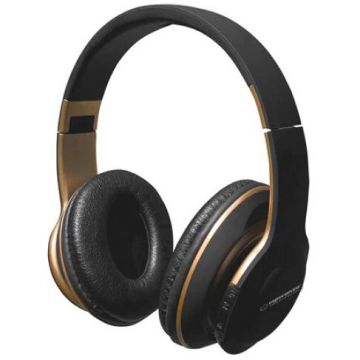 ESPERANZA Casti audio bluetooth SHANGE pliabile, Negru/Gold - Esperanza