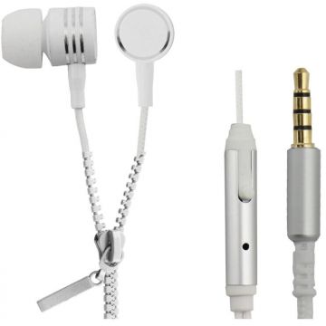 ESPERANZA Casti stereo cu microfon Esperanza Zipper Alb EH161W