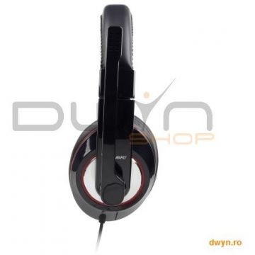 GEMBIRD Casti cu microfon USB - dimensiune mare, black