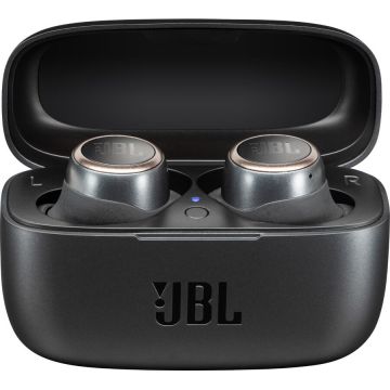 JBL Casti audio in-ear true wireless JBL LIVE 300TWS, JBL Signature Sound, Ambient Aware, TalkThru, 20H, Voice Assistant, Negru