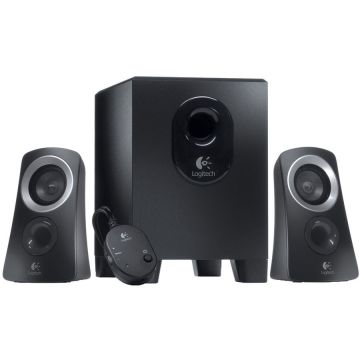 Logitech BOXE Logitech 2.1 'Z313' RMS power: 25 W (15W + 2 x 5W), Black '980-000413'