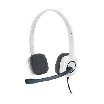 Logitech CASCA Logitech H150 Stereo Headset with Microphone, Cloud White 981-000350 Logitech CASCA Logitech H150 Stereo Headset with Microphone, Cloud White 981-000350