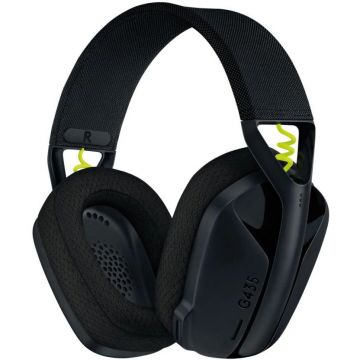 Logitech Casti gaming wireless Logitech G435 Lightspeed, Black/Neon Yellow