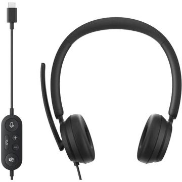 Microsoft Casti Microsoft Modern, USB-C, Negru