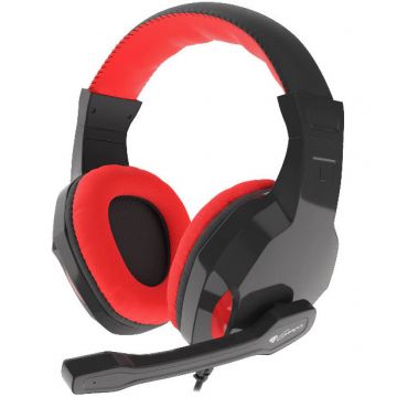 natec Casti Gaming Genesis ,Over-Head, ARGON 100 ,Microfon, Black,Red