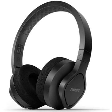 Philips Casti Sport Philips TAA4216BK/00, over the ear, Bluetooth v5.0 autonomie 35 ore Negru