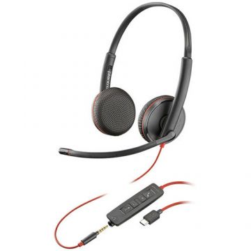 POLY Casca Call Center Plantronics Blackwire C3225 Usb-A Monoaural