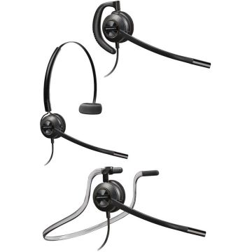 POLY Casca Call Center Plantronics EncorePro HW540 88828-02, Mono, Flexibila, Microfon Noice Canceling