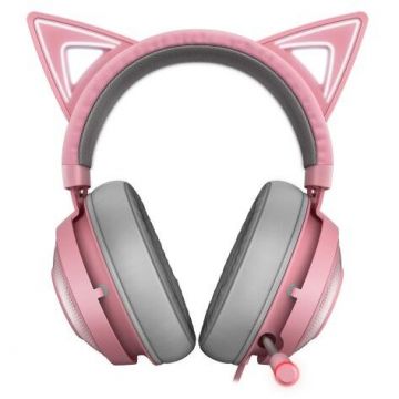 Razer Casti cu microfon Razer Kraken Kitty, USB Wireless (Roz) Razer Casti cu microfon Razer Kraken Kitty, USB Wireless (Roz)