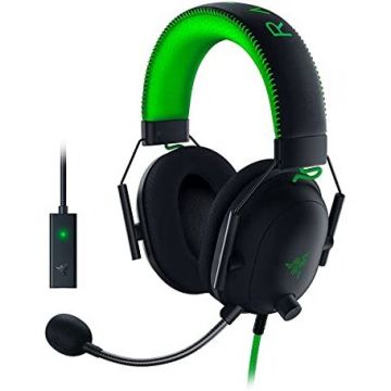 Razer Casti Gaming Razer BlackShark V2 SE, USB/Jack 3.5 mm, Microfon, NegruVerde