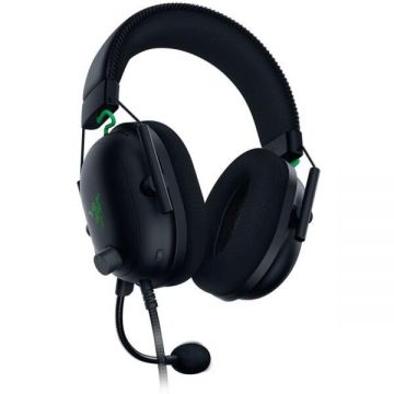 Razer Casti gaming Razer BlackShark V2 + USB SoundCard, Multiplatforma, THX Certified, Drivere 50mm TriForce Titanium, Microfon Cardioid, Negru