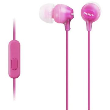 Sony Casti audio In-ear Sony MDREX15APPI, Control Telefon, Roz