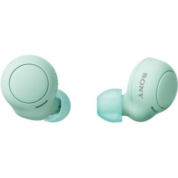 Sony Casti In-Ear Sony WFC500G, True Wireless, Microfon, Bluetooth, IPX4, Autonomie 10 ore, Verde