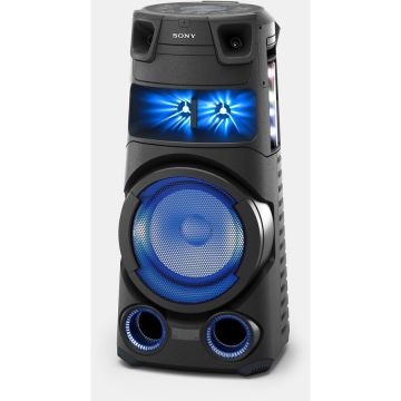 Sony Sistem audio High Power SONY MHC-V73D, Hi-Fi, Jet Bass Booster, Party music, Party lights, Dj Effects, Bluetooth, NFC, LDAC, USB, DVD, HDMI, Negru