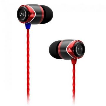 SOUNDMAGIC Casti SoundMAGIC E10 In-Ear, negru-rosu
