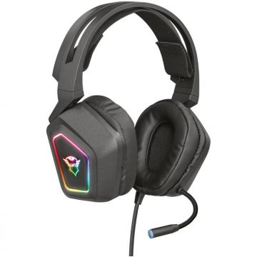 Trust Casti gaming Trust GXT 450 BLIZZ RGB, 7.1 surround, Negru