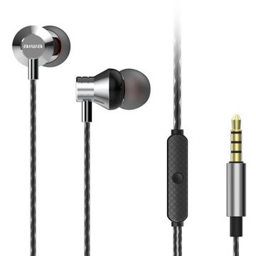 AIWA Casti Intra-auriculare Aiwa, ESTM-50SL, Jack 3.5mm, Stereo, Gri/Negru AIWA Casti Intra-auriculare Aiwa, ESTM-50SL, Jack 3.5mm, Stereo, Gri/Negru