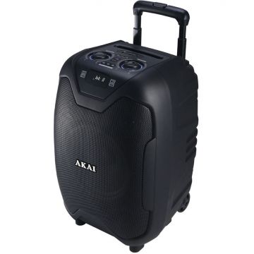 Akai Boxa portabila Akai ABTS-X10 PLUS, Bluetooth, microfon inclus, 50 W, Negru