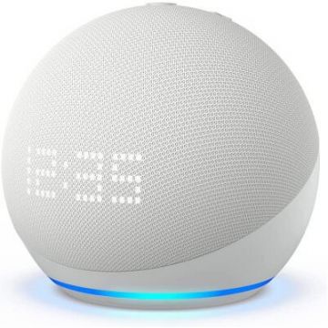 Amazon Boxa inteligenta Amazon Echo Dot 5, Control Voce Alexa, Wi-Fi, Bluetooth, Alb