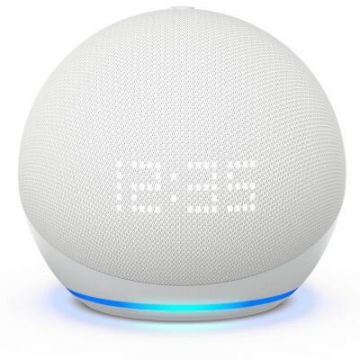 Amazon Boxa inteligenta Amazon Echo Dot 5, Control Voce Alexa, Wi-Fi, Bluetooth, Alb